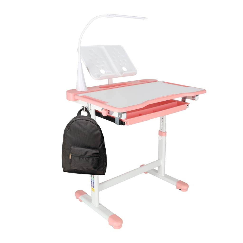 Children's Desk Set with Drawer, Chair, and Lamp