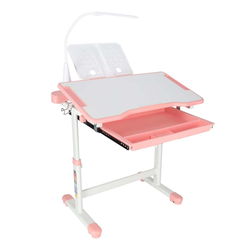 Children's Desk Set with Drawer, Chair, and Lamp