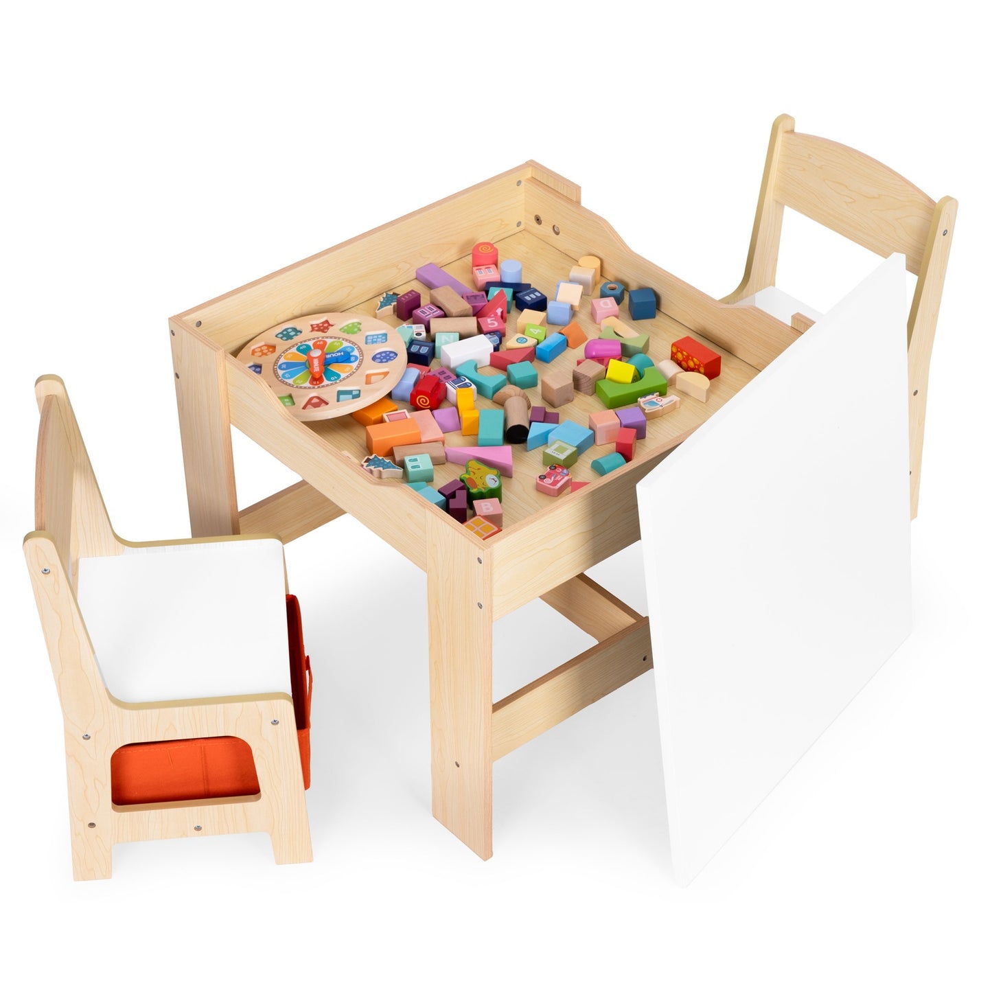 Children’s Furniture Set – Table + 2 Chairs with Chalkboard ECOTOYS