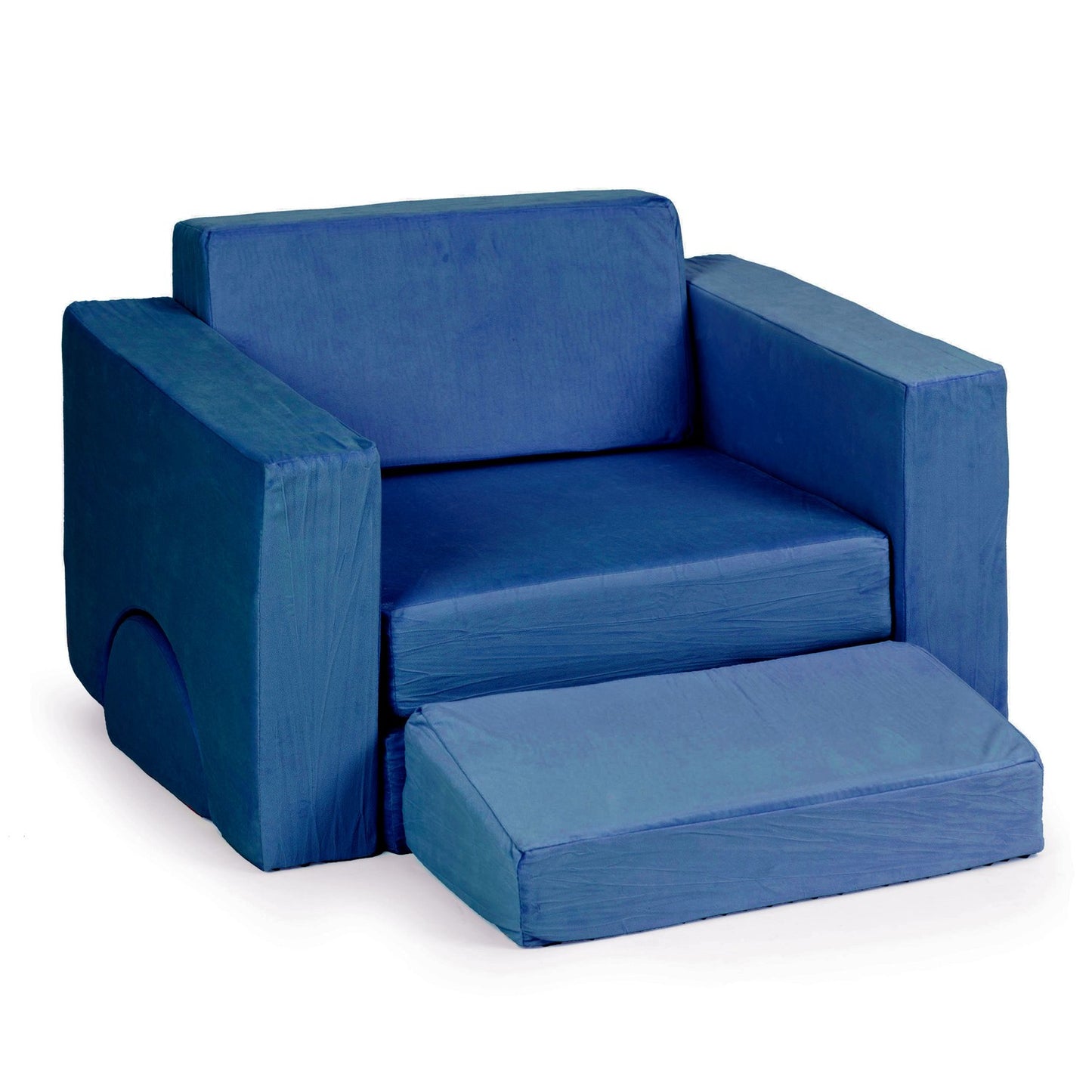 Children's Modular Armchair with 8 Cushions – Blue