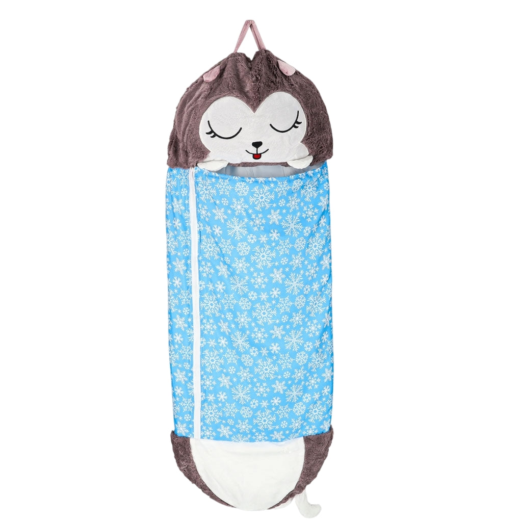 Children's Sleeping Bag with Pillow, 2-in-1, 135x50cm, Blue