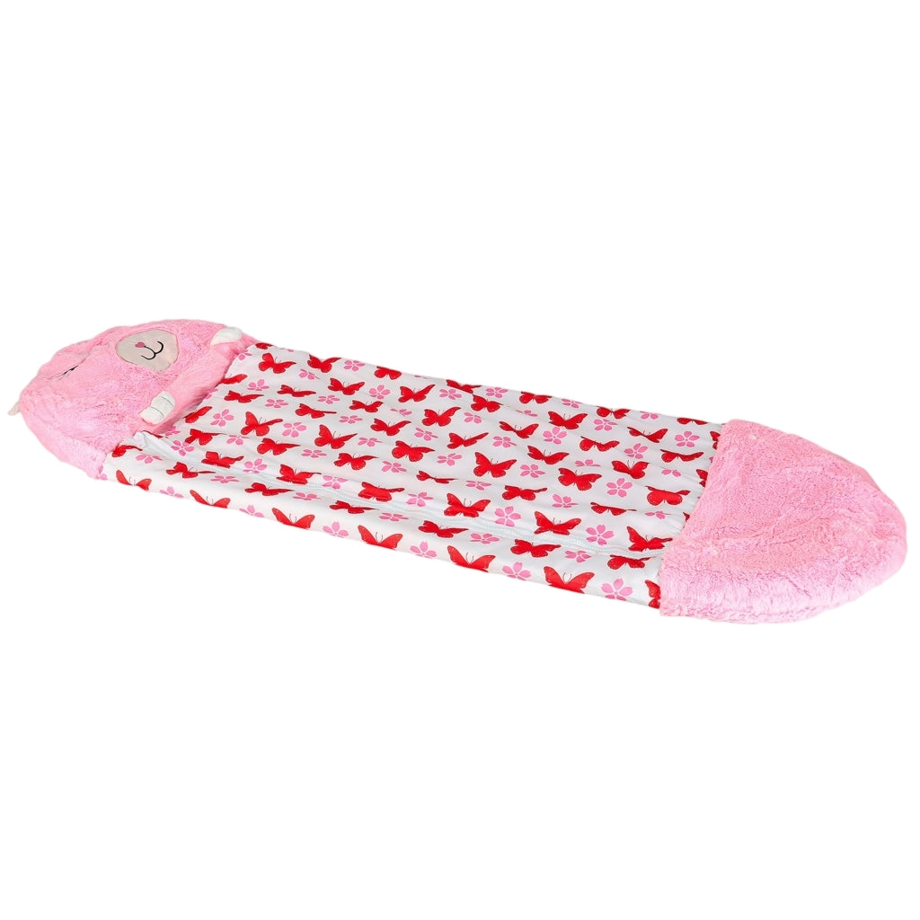 Children's Sleeping Bag with Pillow, 2-in-1, 135x50cm, Pink