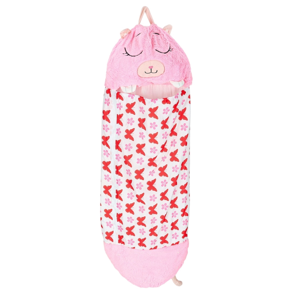 Children's Sleeping Bag with Pillow, 2-in-1, 135x50cm, Pink