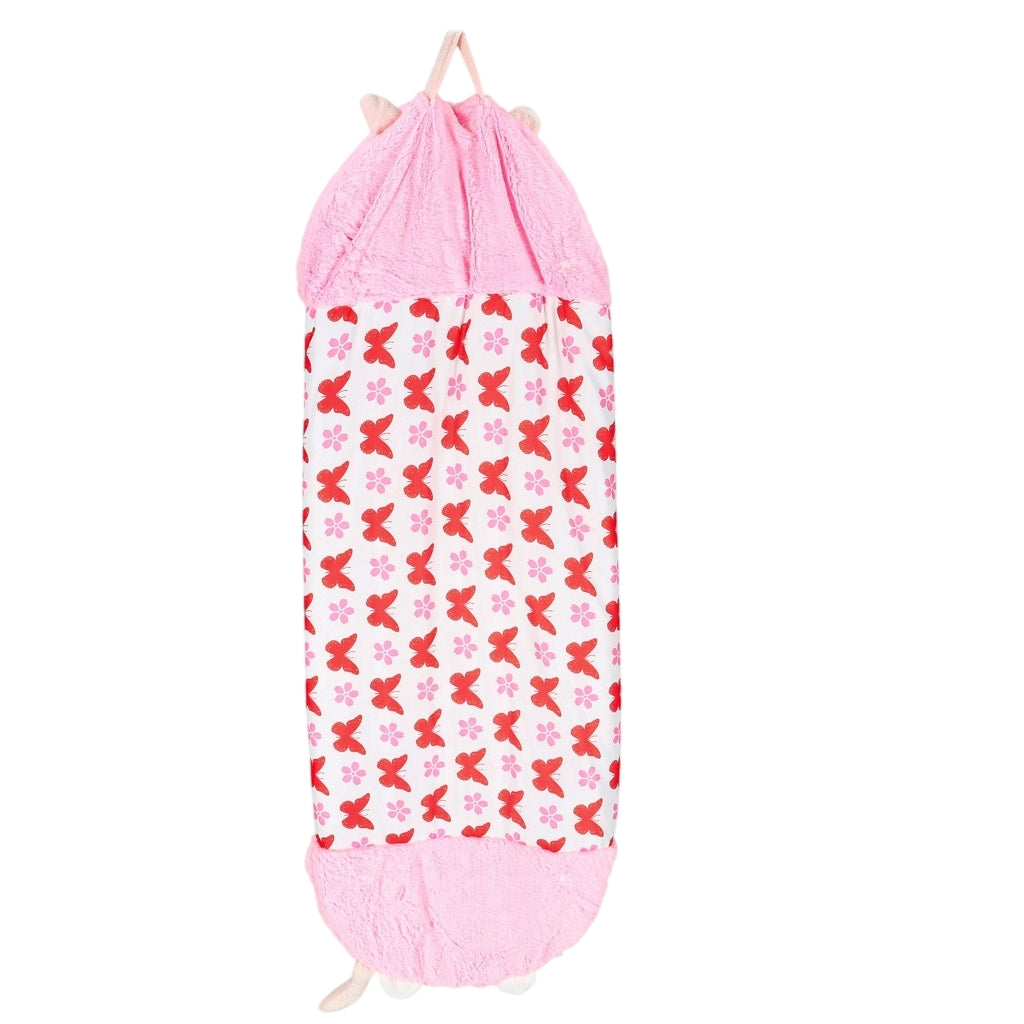 Children's Sleeping Bag with Pillow, 2-in-1, 135x50cm, Pink