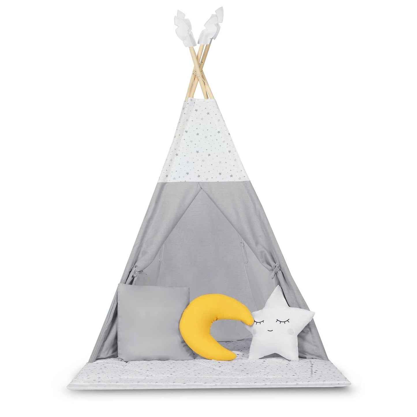 Children's Tipi Tent NK-406 Nukido - Light Grey