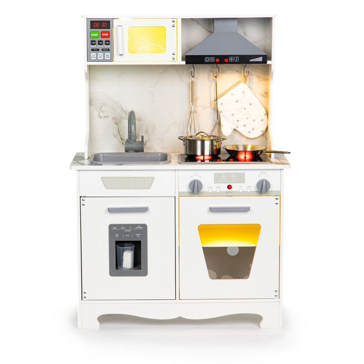 Children's Wooden Play Kitchen with Lights & Sounds