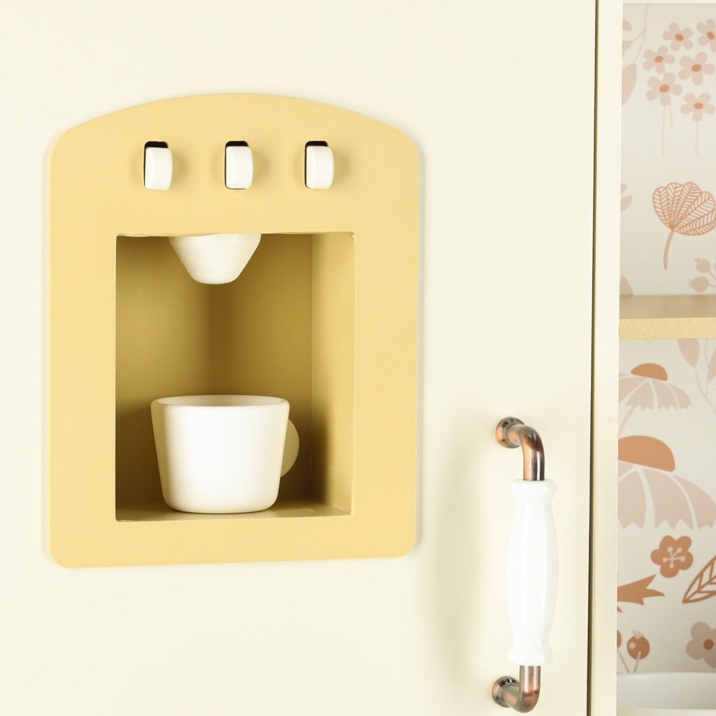 Children's Wooden Play Kitchen with Water Tap & Lights