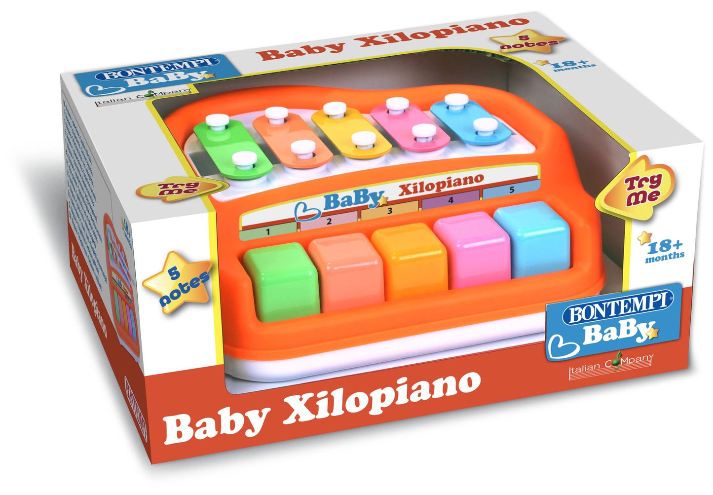 Children's Xylophone Toy with Mallets, 5 Notes