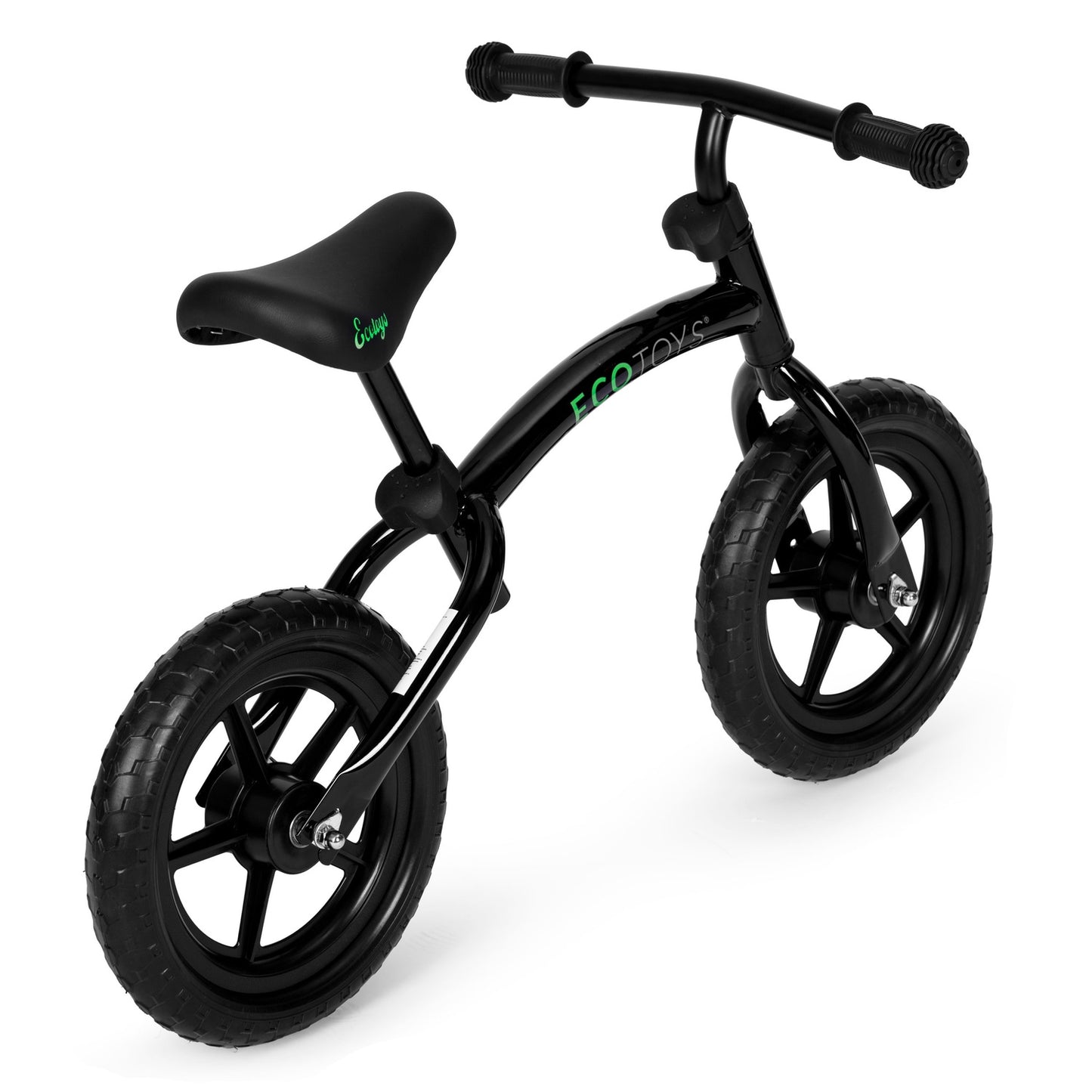 Children's balance bike, ride-on, EVA wheels ECOTOYS, black