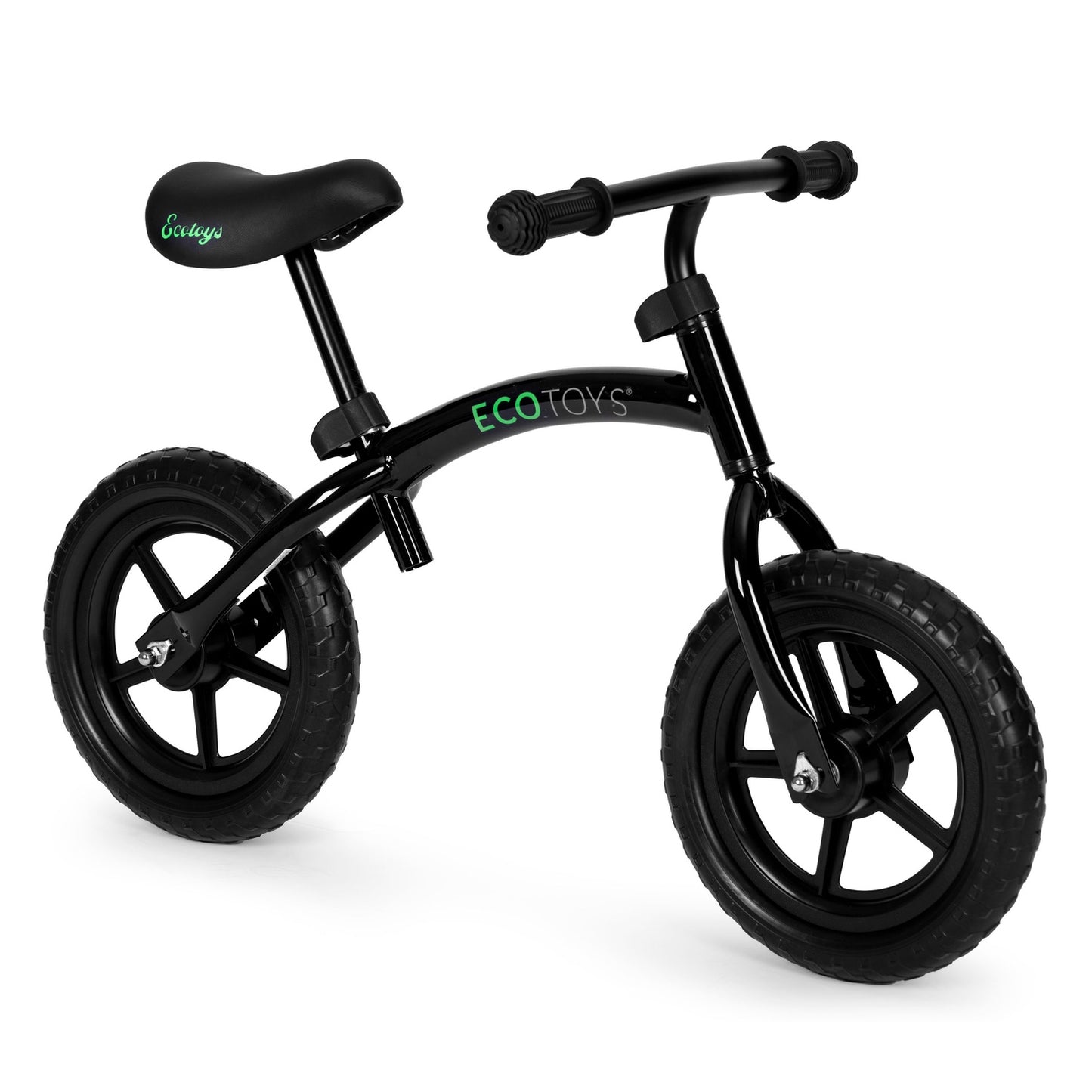 Children's balance bike, ride-on, EVA wheels ECOTOYS, black