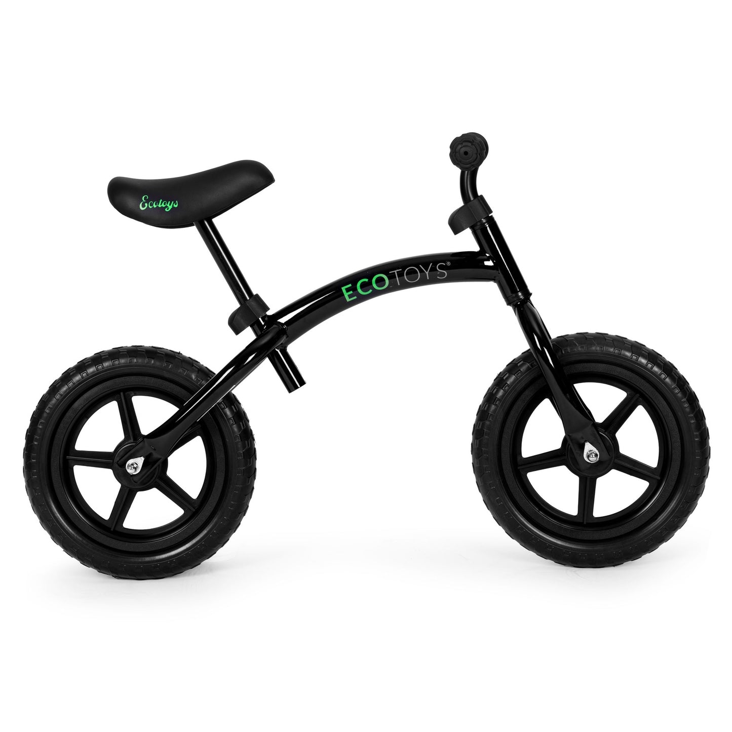 Children's balance bike, ride-on, EVA wheels ECOTOYS, black