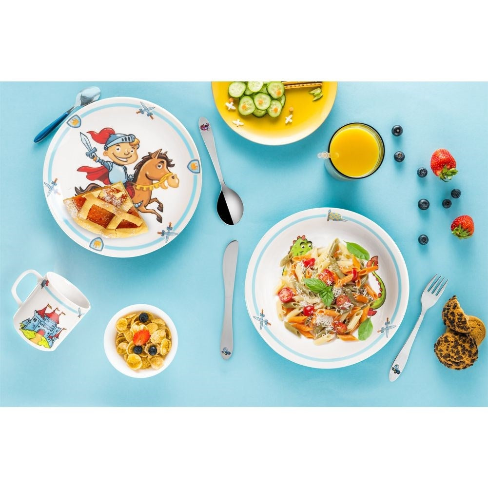 Children's breakfast set: plate, bowl, mug, dishwasher safe
