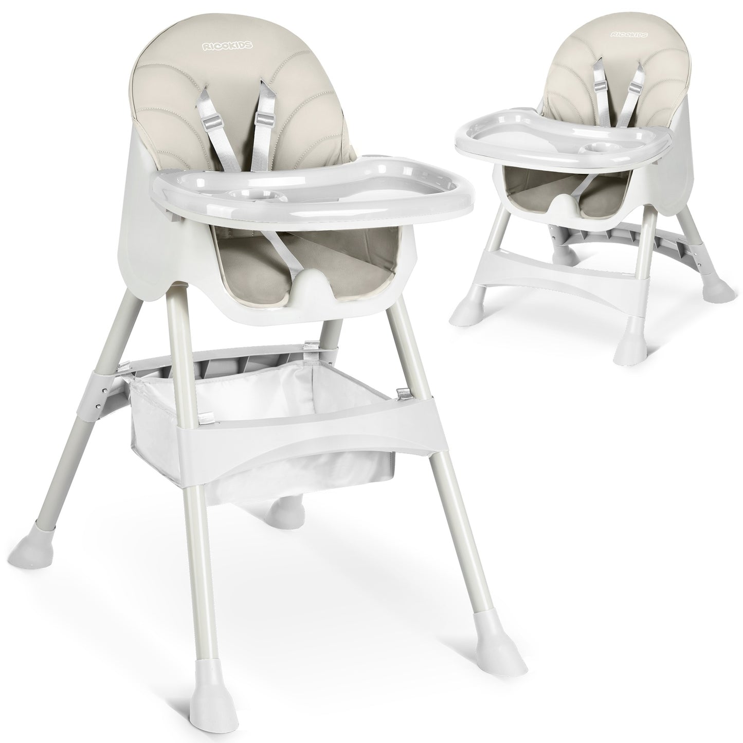 Children's chair with table Milo - gray
