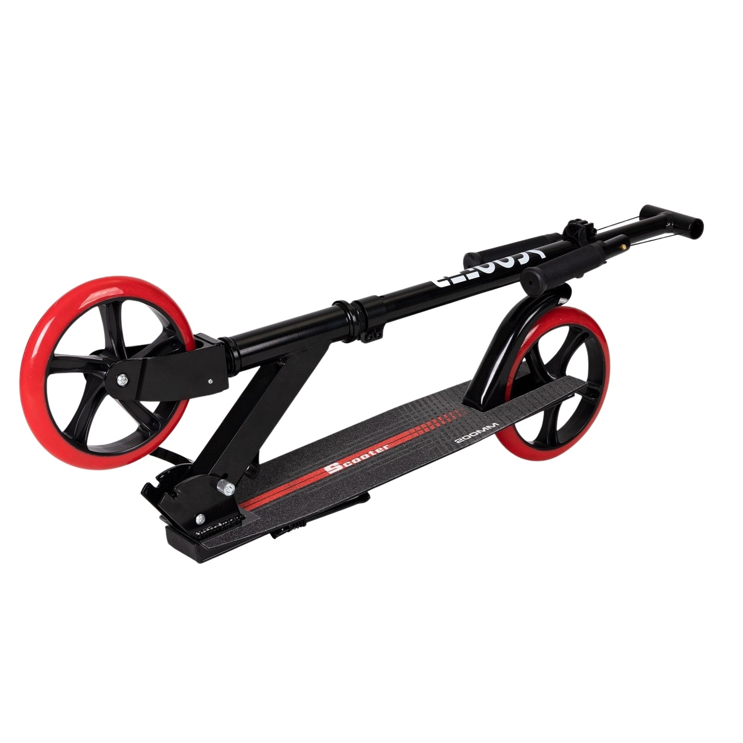 Children's city scooter, foldable aluminum, large wheels - Black
