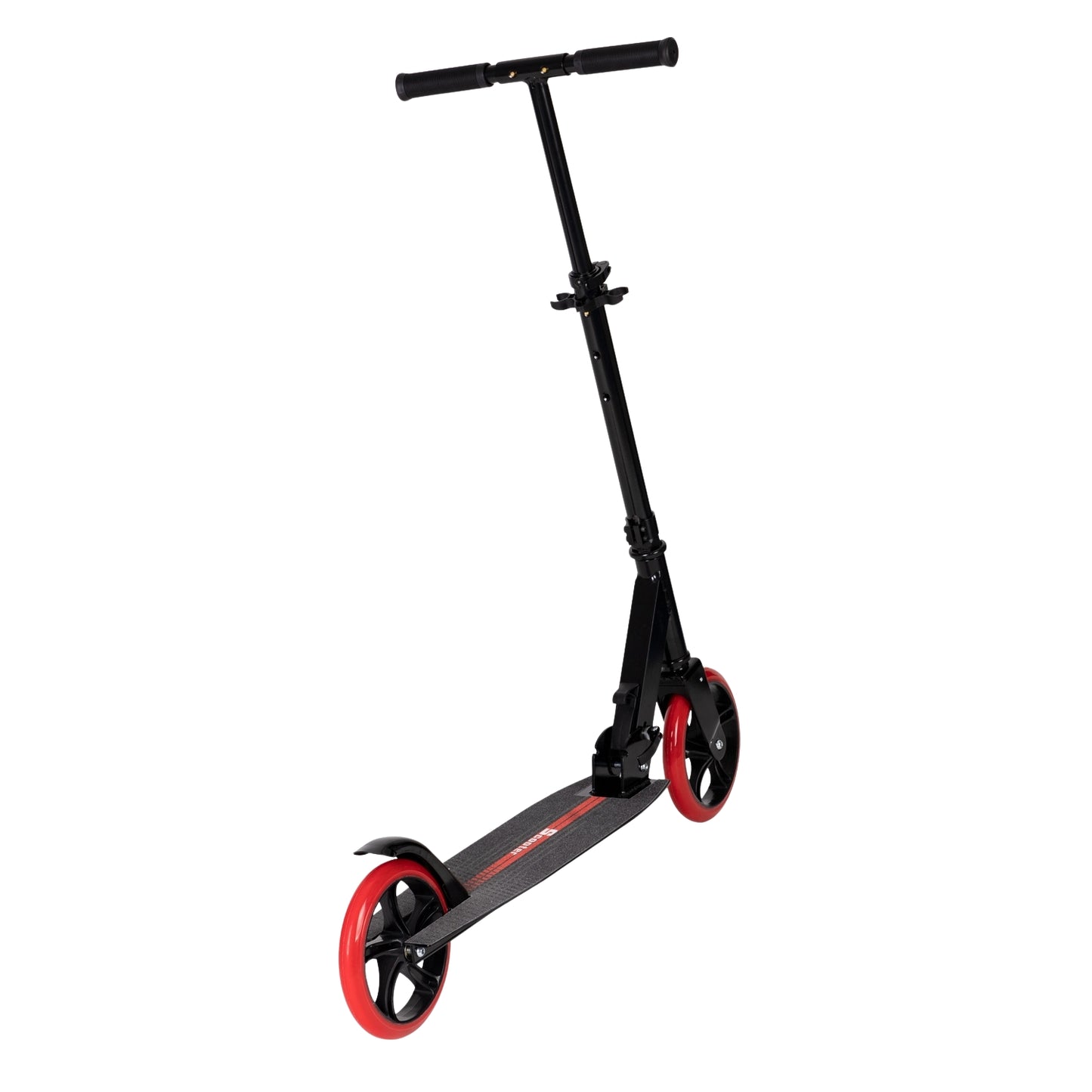 Children's city scooter, foldable aluminum, large wheels - Black