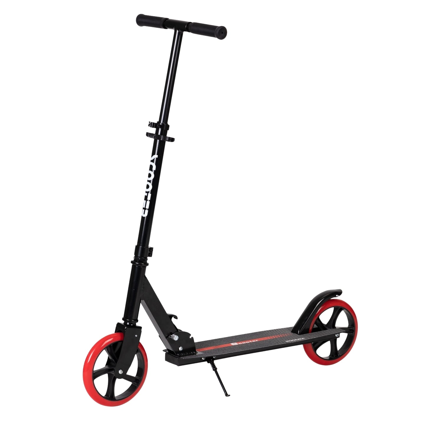 Children's city scooter, foldable aluminum, large wheels - Black