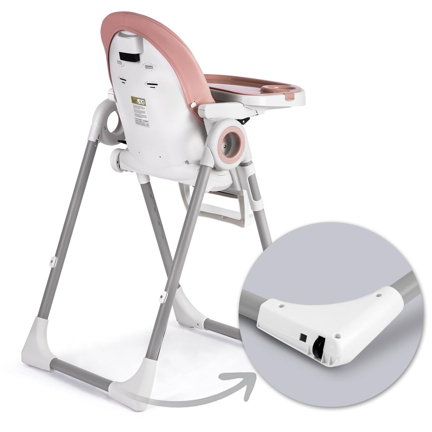 Children's dining chair with table Nukido Belo pink