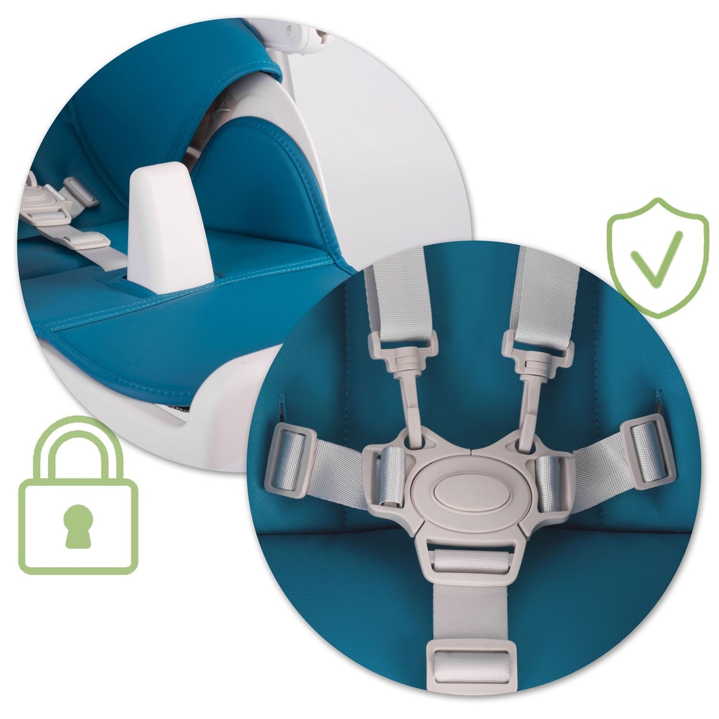 Children's dining chair with table and bed Belo dark blue + toy bow