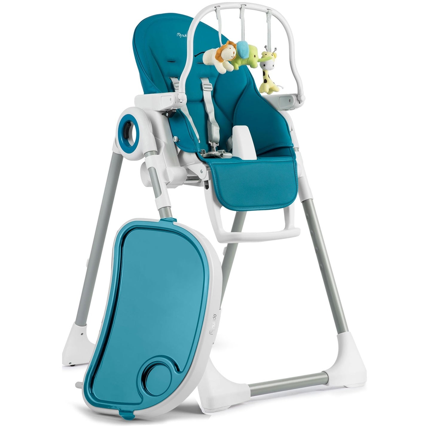 Children's dining chair with table and bed Belo dark blue + toy bow