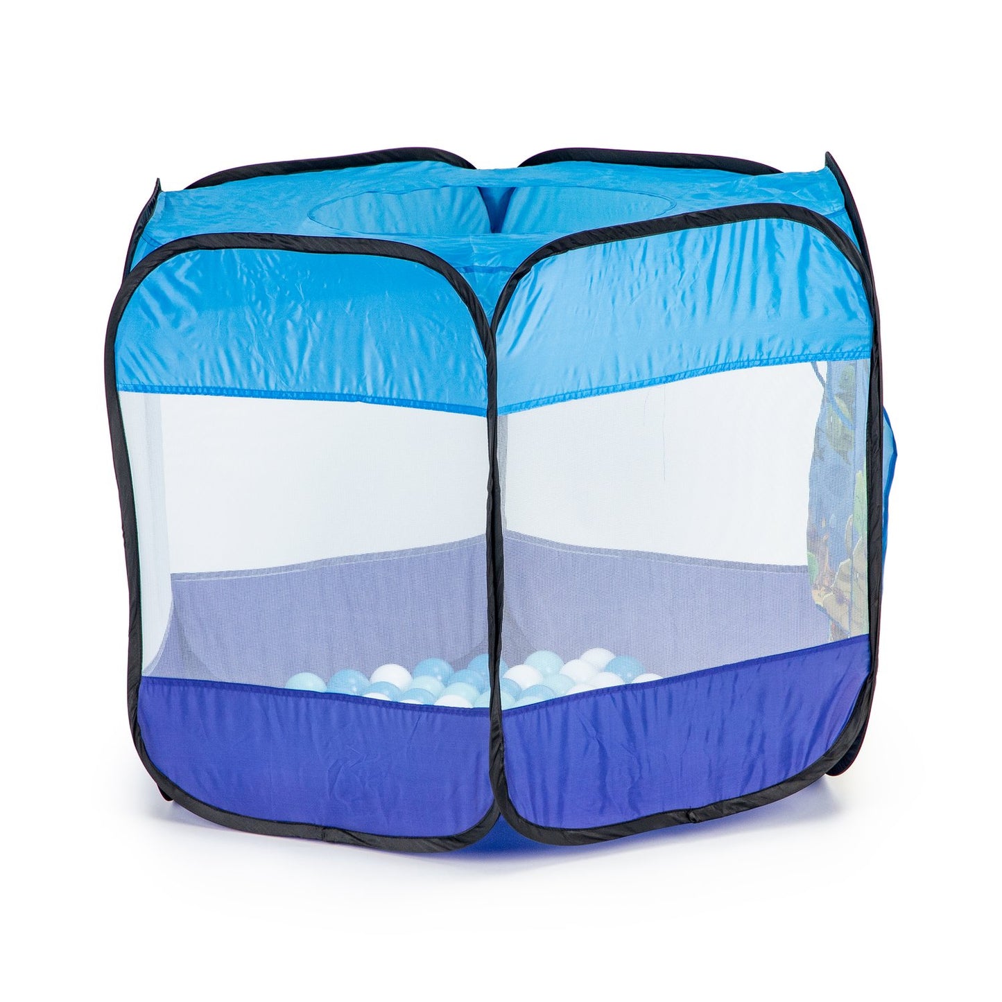 Children's fold-out dry pool tent 100 balls