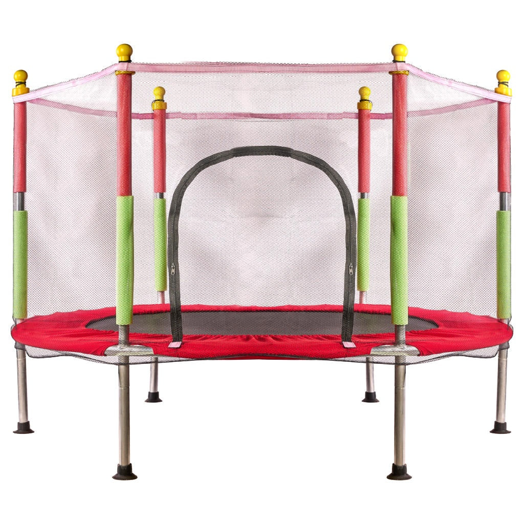 Children's garden trampoline 140cm red