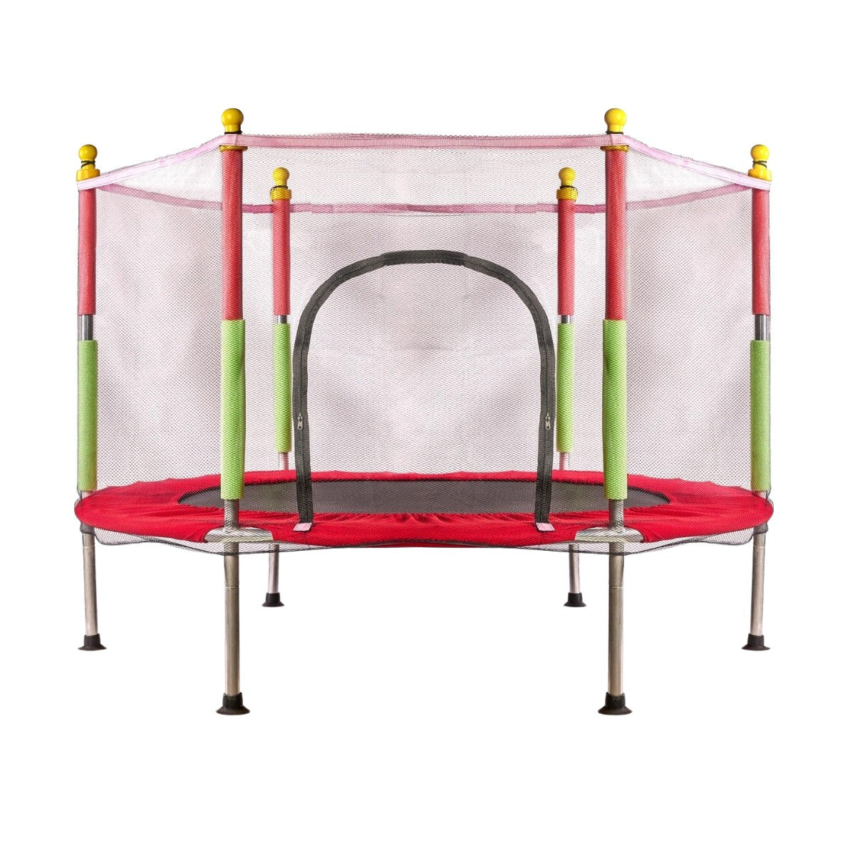 Children's garden trampoline 140cm red