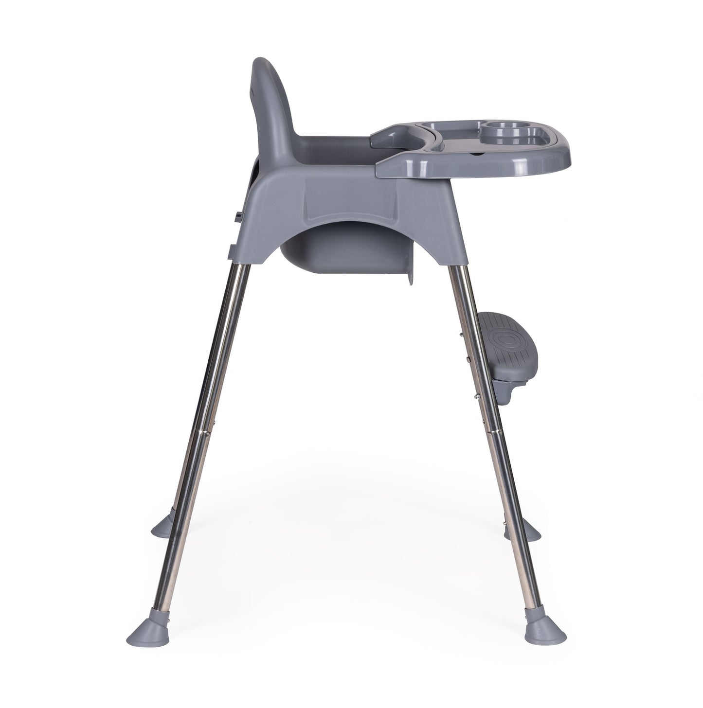 Children's high feeding chair 2in1 with tray and belts
