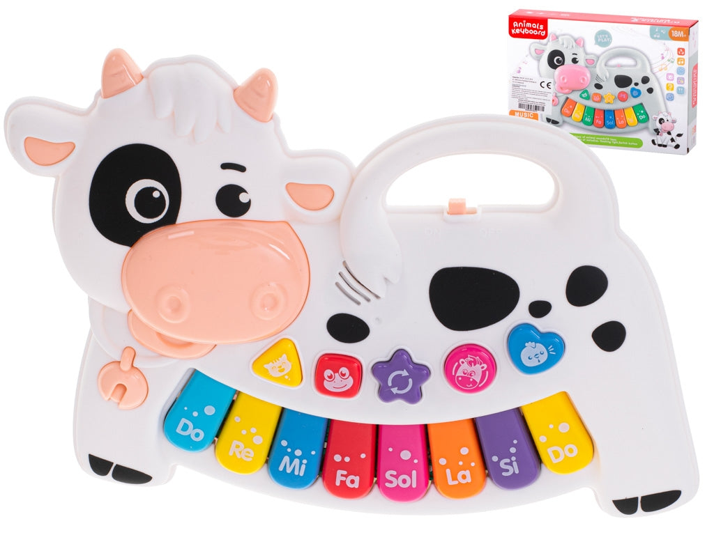Children's interactive organ piano fudge white