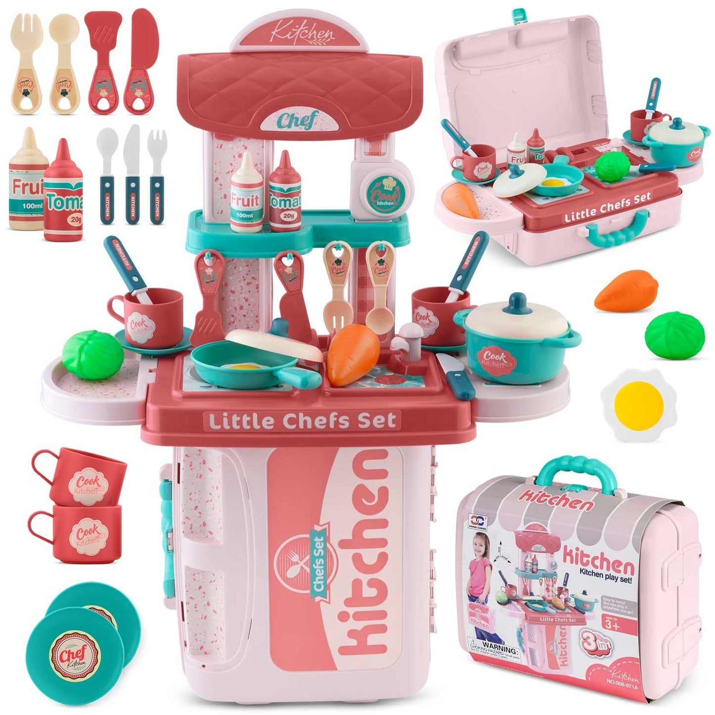 Children's kitchen with carry bag - Ricokids 772900