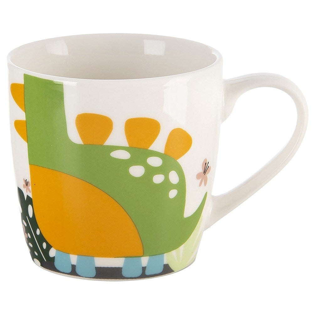 Children's mug with bowl, porcelain dinosaur, 2 pcs.