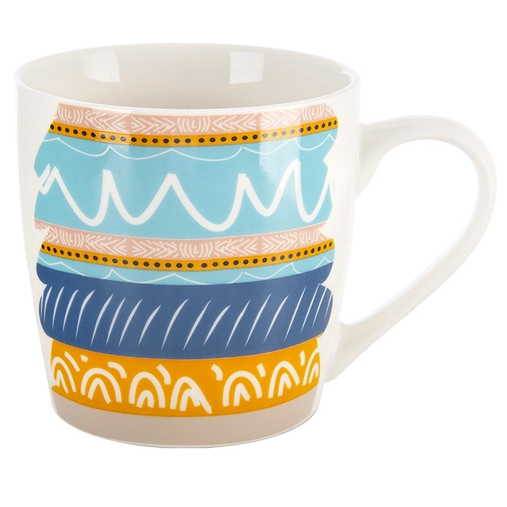 Children's mug with bowl, porcelain lama, 2 pcs.