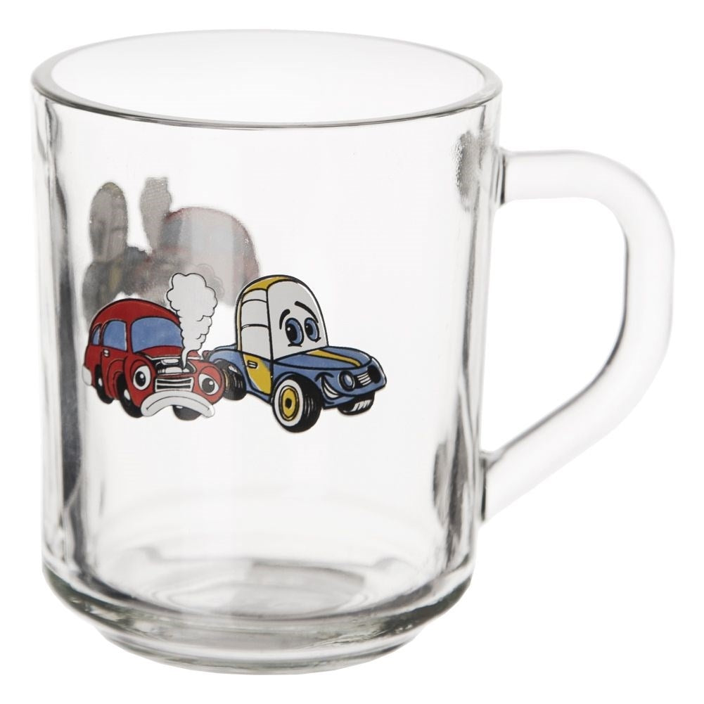 Children's mug with car motif - dishwasher and microwave safe