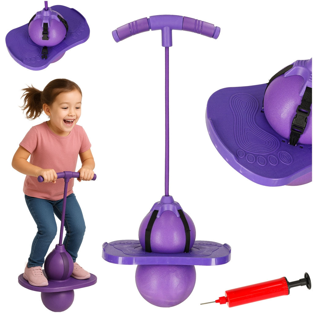 Children's pogo balance jumper purple
