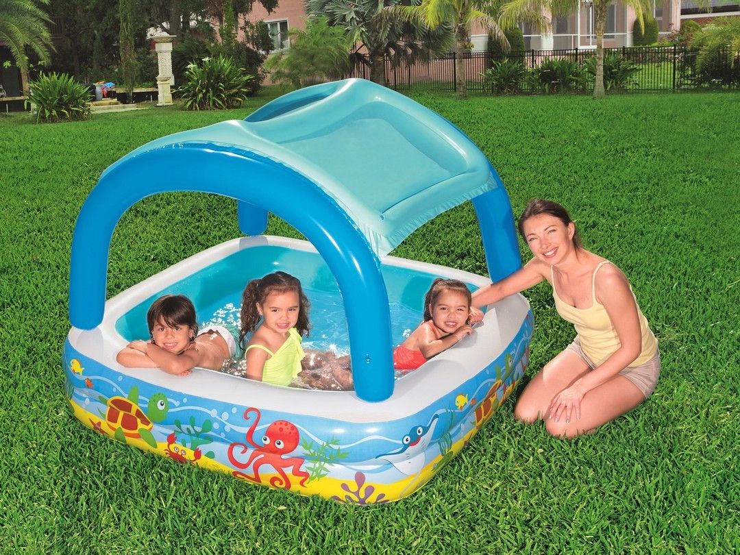 Children's pool with roof 140 x 140 x 114 cm Bestway 52192
