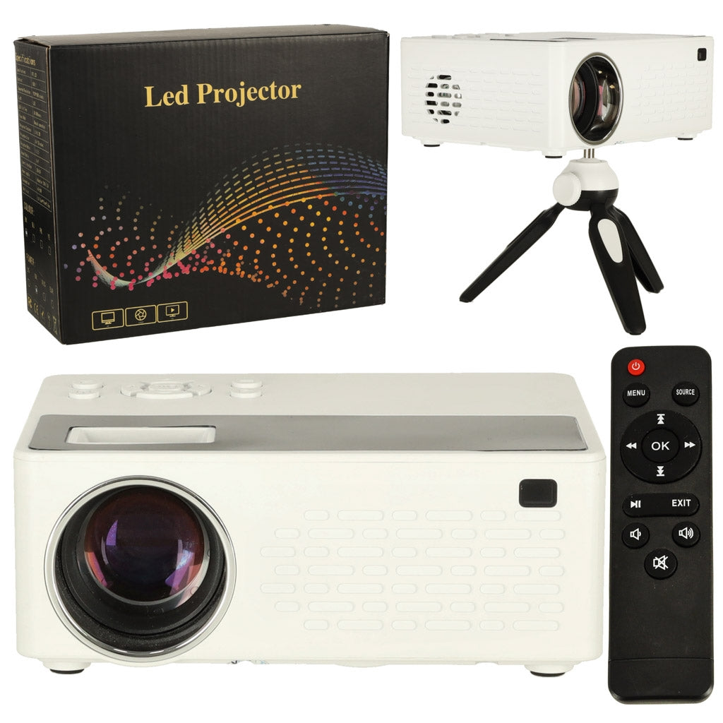 Children's portable projector LED TFT LCD 16:9 1920x1080 USB 20W white