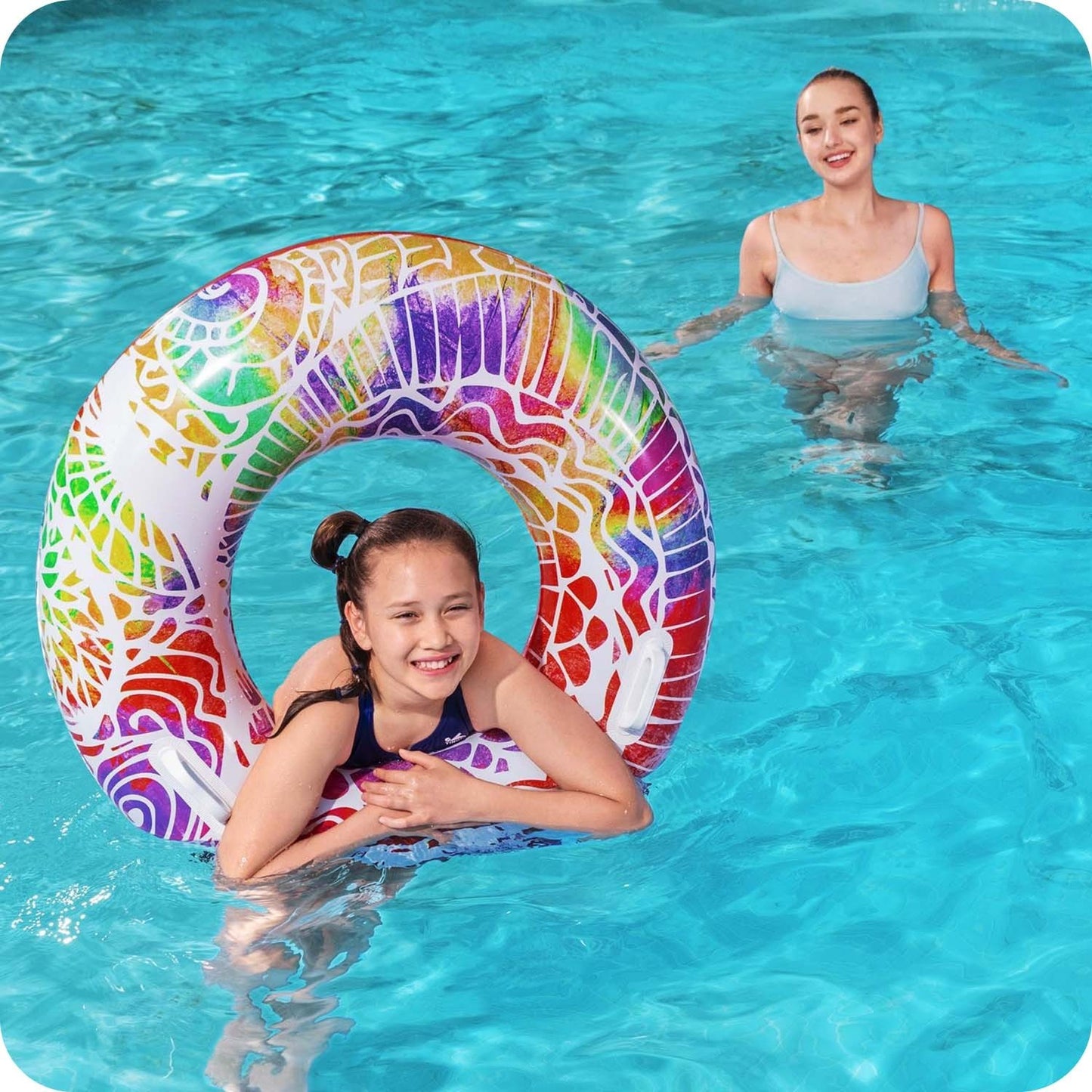 Children's ring with a diameter of 91 cm, 3 colors, Bestway 36084 blue