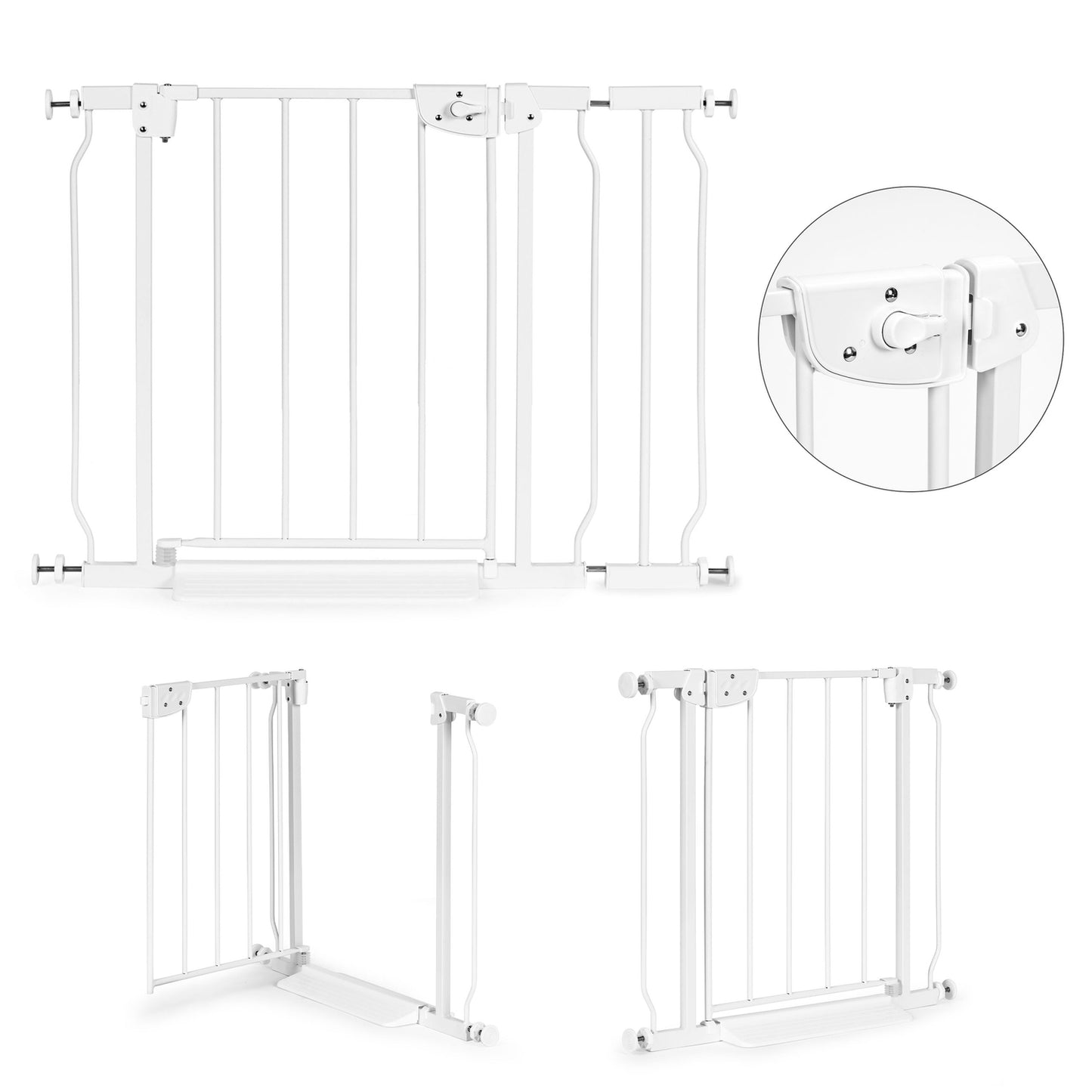 Children's safety barrier gate for stairs