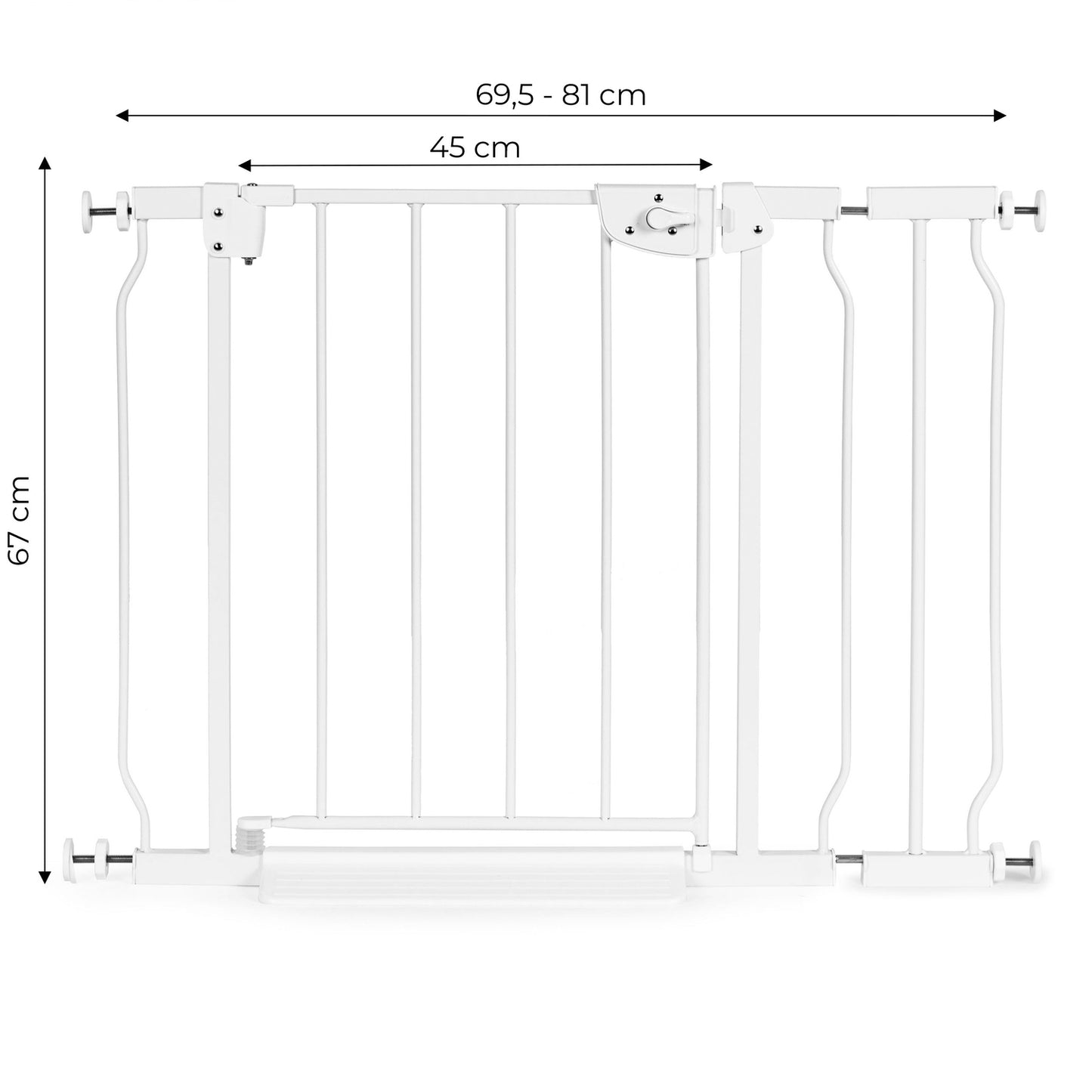 Children's safety barrier gate for stairs