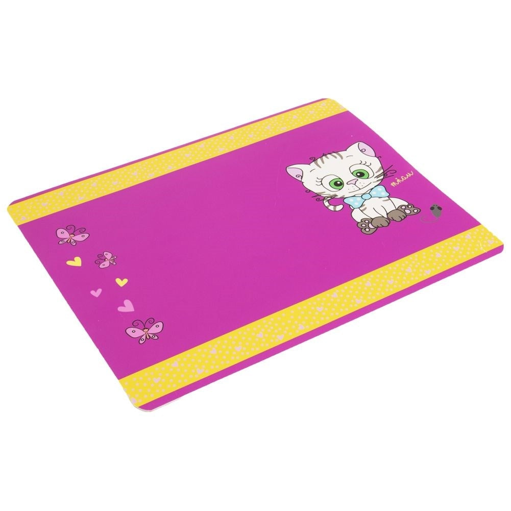 Children's table tablet: Cat motif for protection against dirt and damage