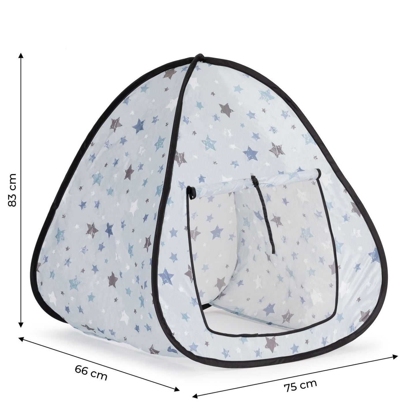 Childrens tent house with starts light blue
