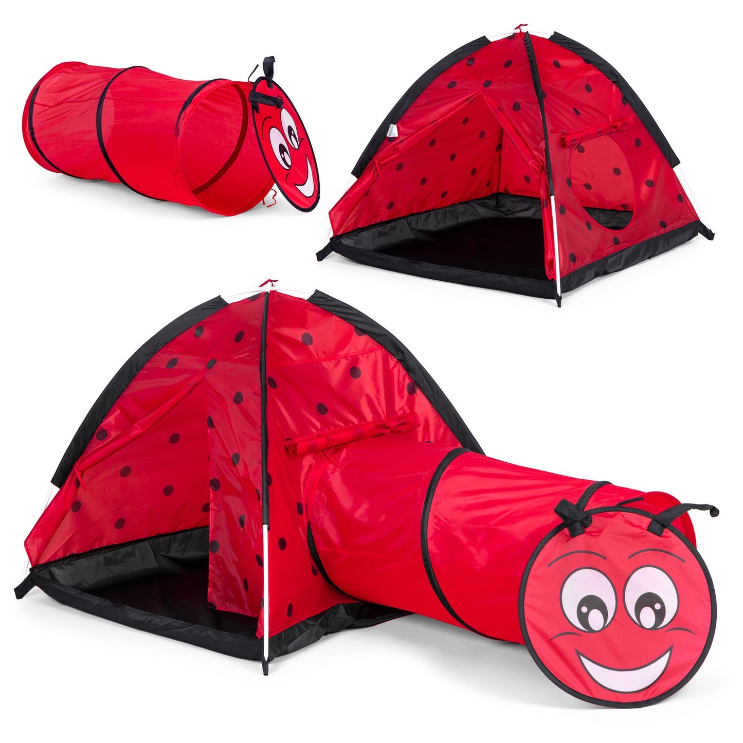 Children's tent igloo ladybug tunnel IPLAY