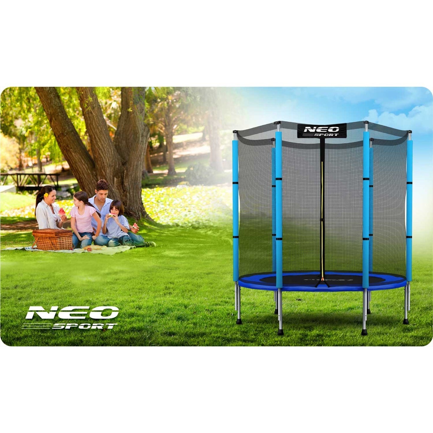 Children's trampoline for the garden 140 cm (4.5 ft) Neo-Sport