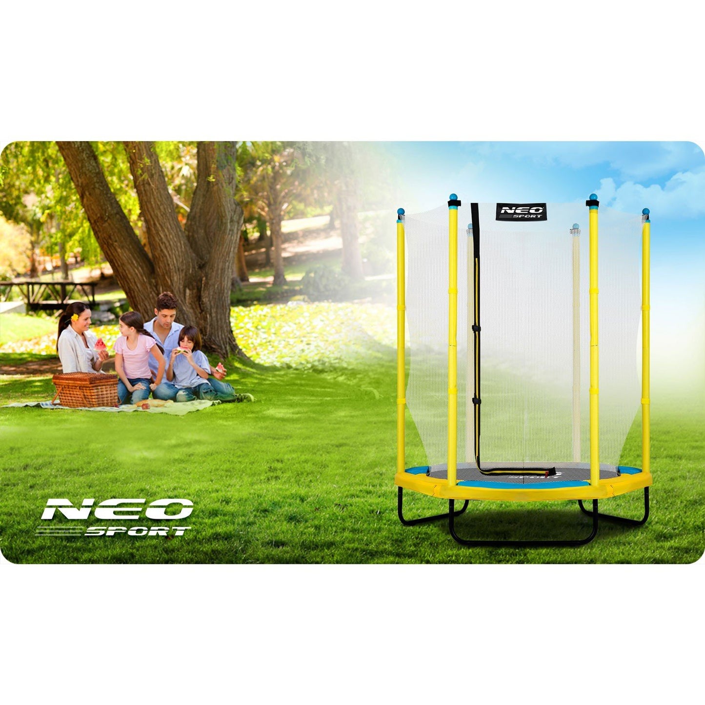 Children's trampoline for the garden 140 cm (4.5 ft) Neo-Sport