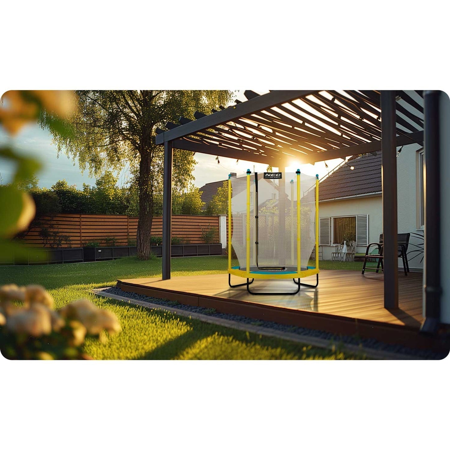 Children's trampoline for the garden 140 cm (4.5 ft) Neo-Sport
