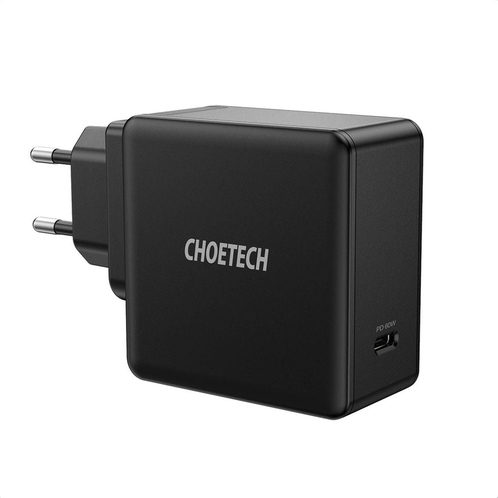 Choetech Fast wall charger USB-C, PD, 60W, 3A - Black