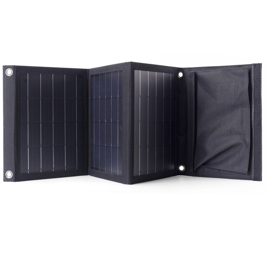 Choetech Travel solar charger 22W, 2x USB, foldable - Black