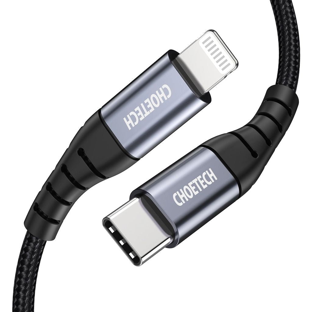 Choetech USB-C to Lightning MFI cable 480Mb/s, 3A, 2m - black