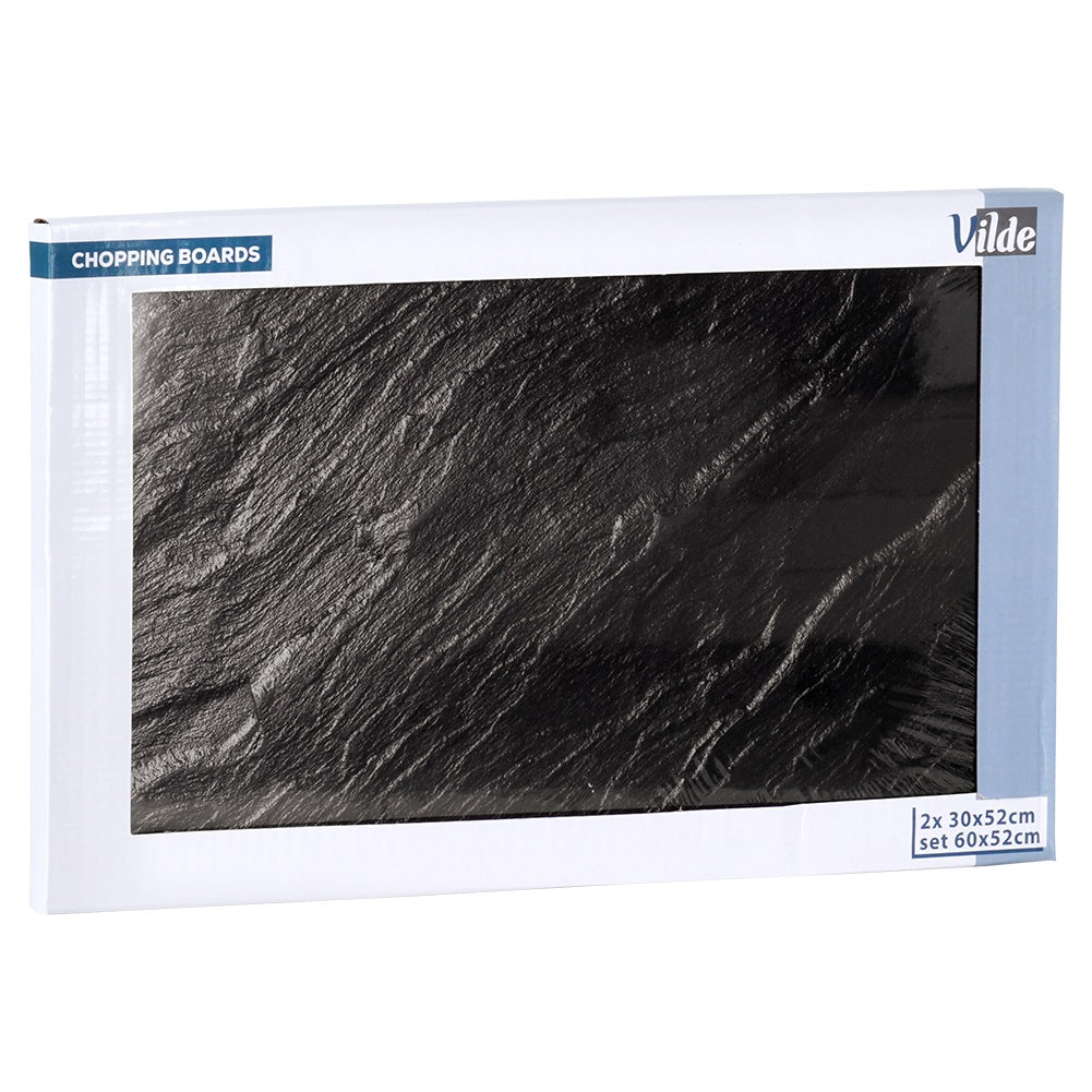 Chopping board and glass cooker cover 60x52 cm 2 pcs.