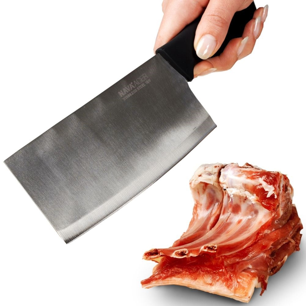 Chop with stainless steel blade for meat and vegetables