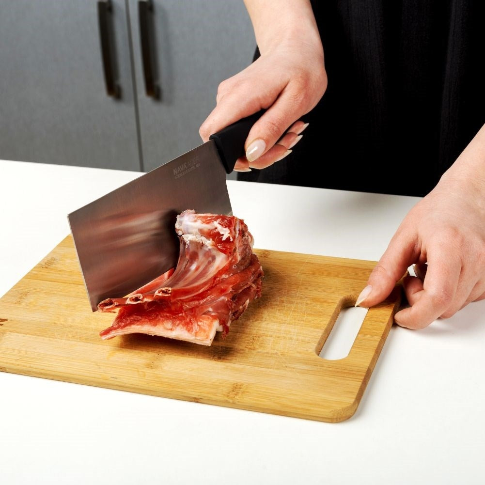 Chop with stainless steel blade for meat and vegetables